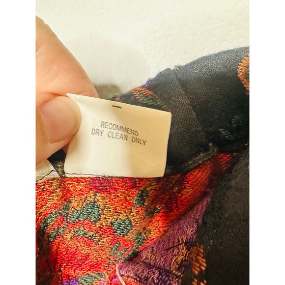 Vintage ANNE PINKERTON Floral Blazer Oversized Pants Set 90s Retro Size 12 - Picture 2 of 16